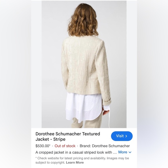 Dorothee Schumacher Cropped Blazer - Picture 3 of 16